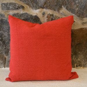 8HH Röd kuddfodral linne bomull